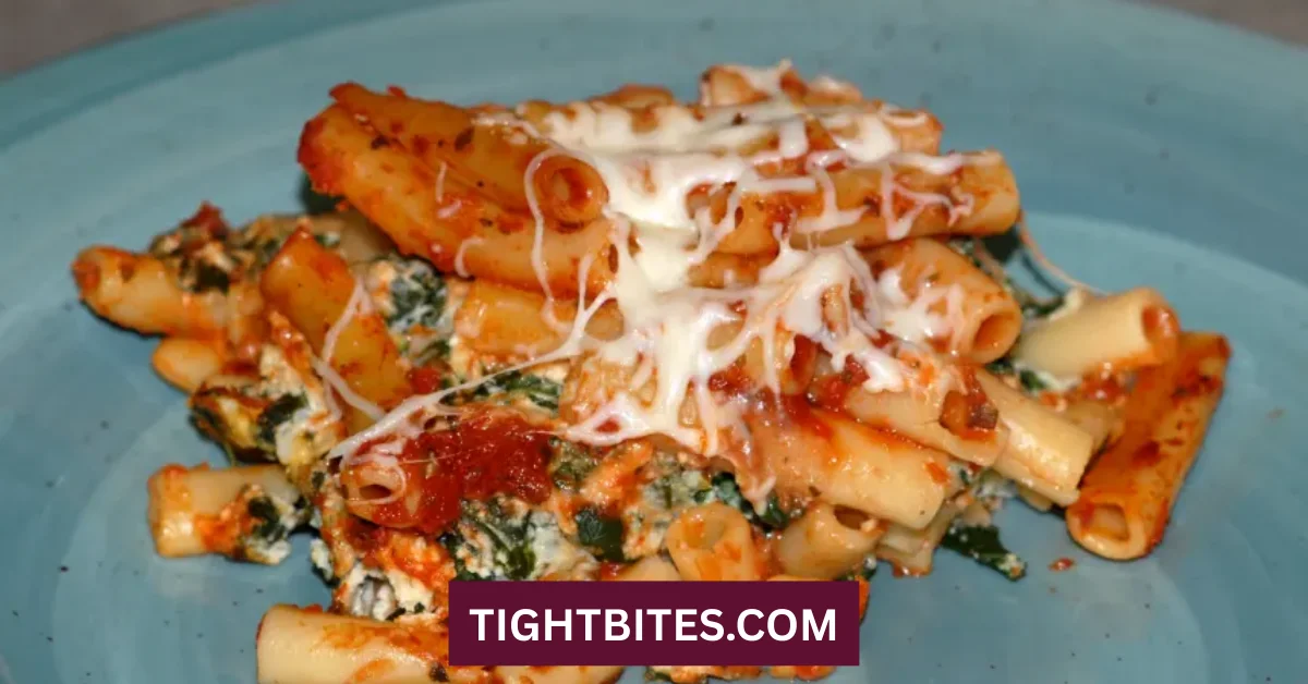 Baked Ziti With Ricotta And Spinach